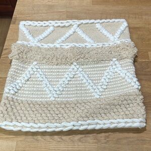 2 set Merchant boho bohemian macrame covers cushions pillows 18in x18 inches